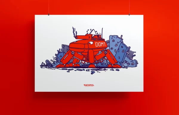 Print Risografía "Speed Battle"